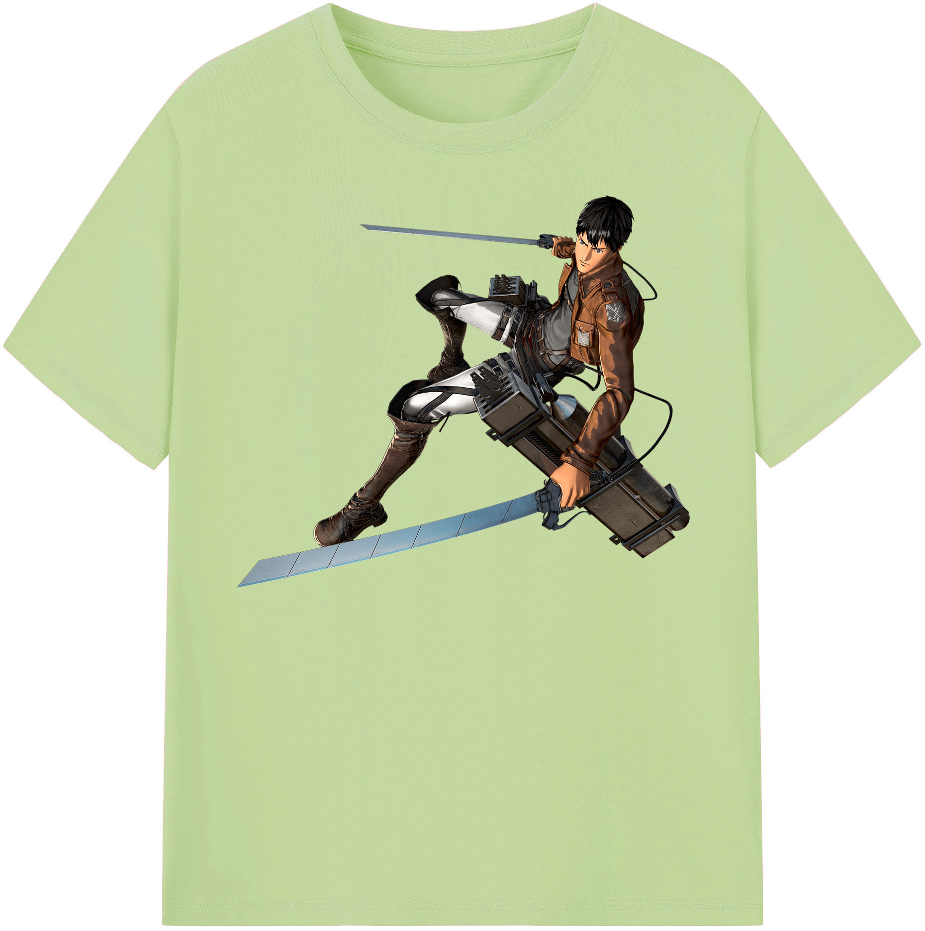 （画像用） 進撃の巨人 ベルトルト・フーバー Attack on Titan Bertholdt Hoover 綿100％半袖Tシャツ（フロントプリント）